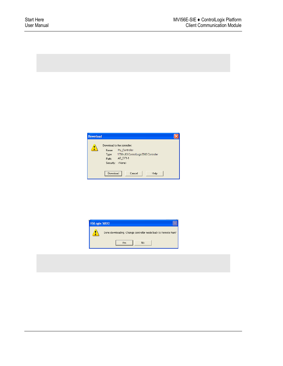 9 downloading the sample program to the processor, Downloading the sample program to the processor | ProSoft Technology MVI56E-SIE User Manual | Page 36 / 168