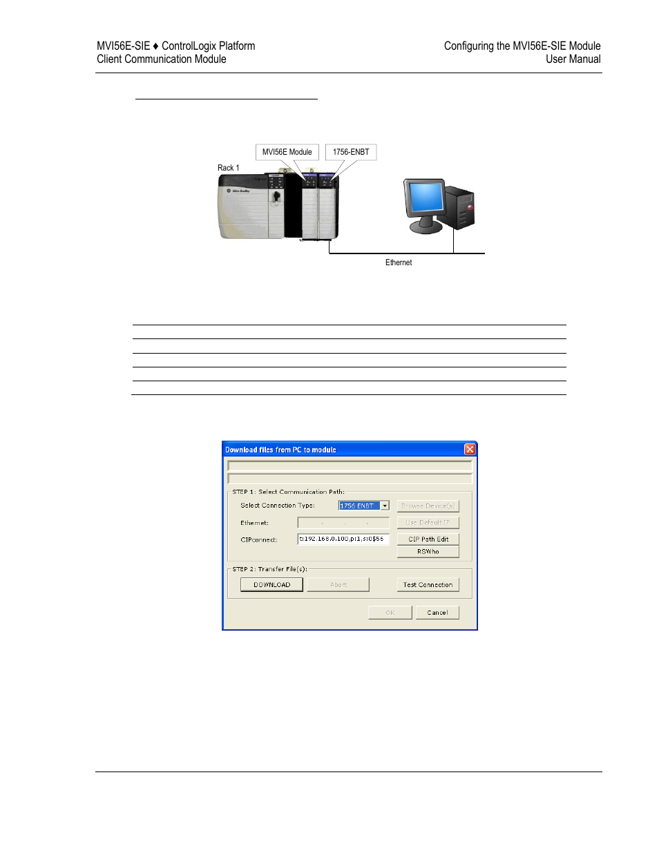 Example 1: local rack application, Rack 1 | ProSoft Technology MVI56E-SIE User Manual | Page 95 / 168