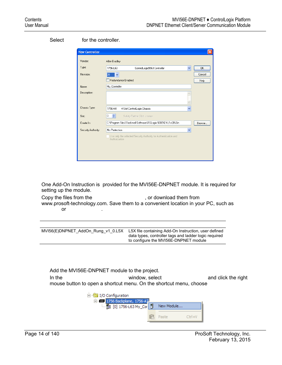 ProSoft Technology MVI56E-DNPNET User Manual | Page 14 / 140