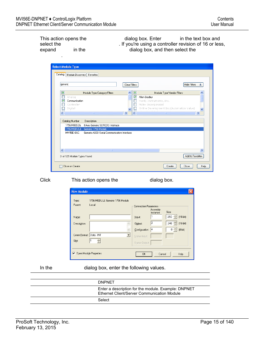 ProSoft Technology MVI56E-DNPNET User Manual | Page 15 / 140