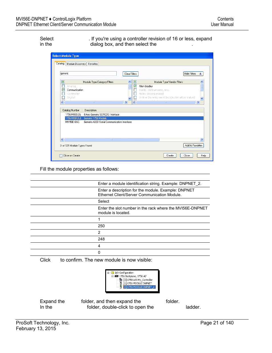 ProSoft Technology MVI56E-DNPNET User Manual | Page 21 / 140