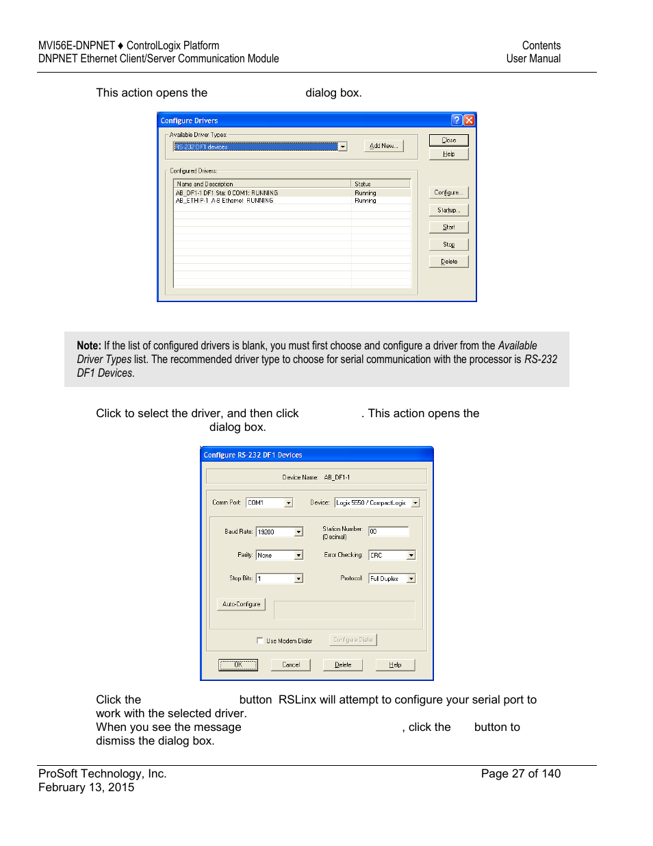 ProSoft Technology MVI56E-DNPNET User Manual | Page 27 / 140