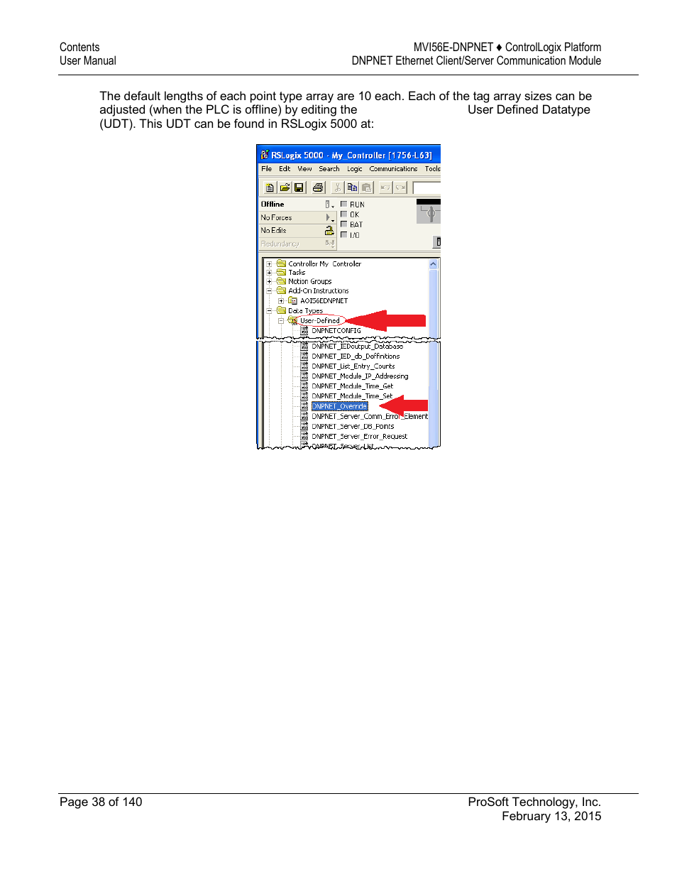 ProSoft Technology MVI56E-DNPNET User Manual | Page 38 / 140