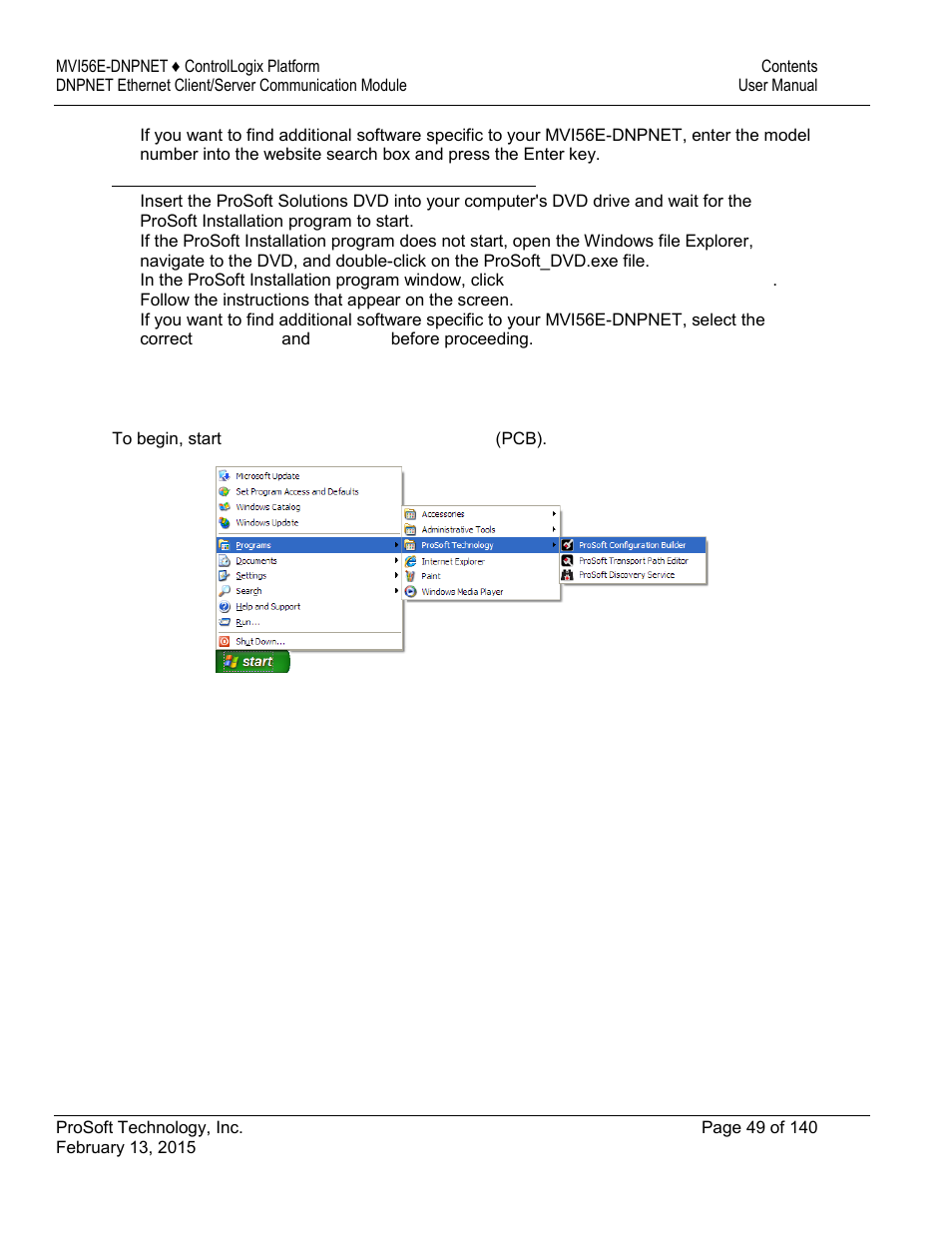 ProSoft Technology MVI56E-DNPNET User Manual | Page 49 / 140