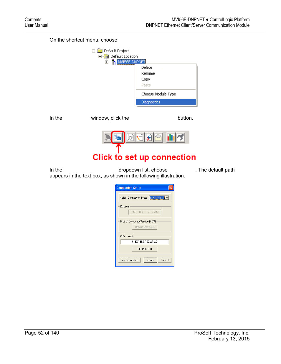 ProSoft Technology MVI56E-DNPNET User Manual | Page 52 / 140