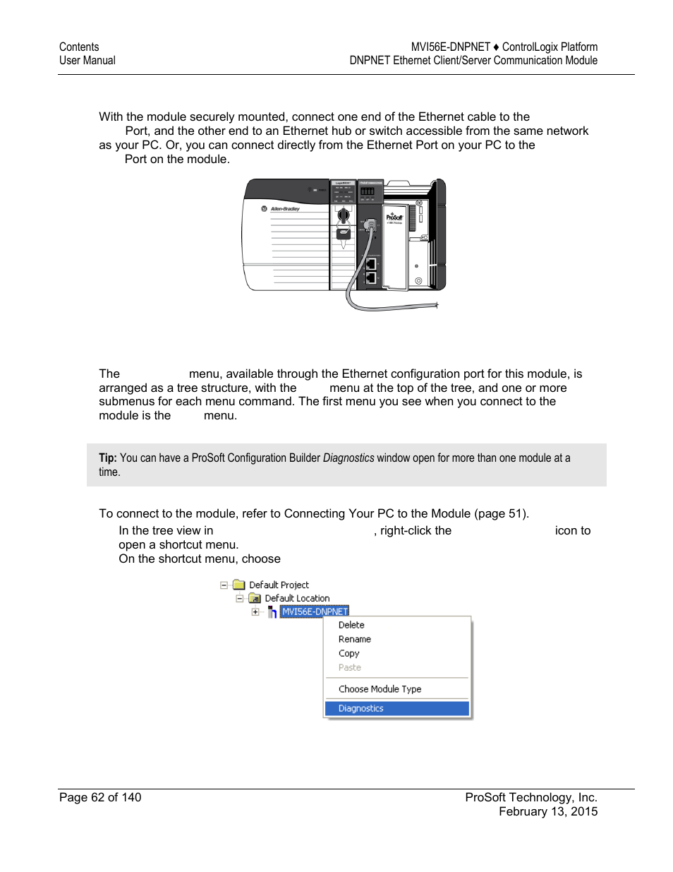 ProSoft Technology MVI56E-DNPNET User Manual | Page 62 / 140