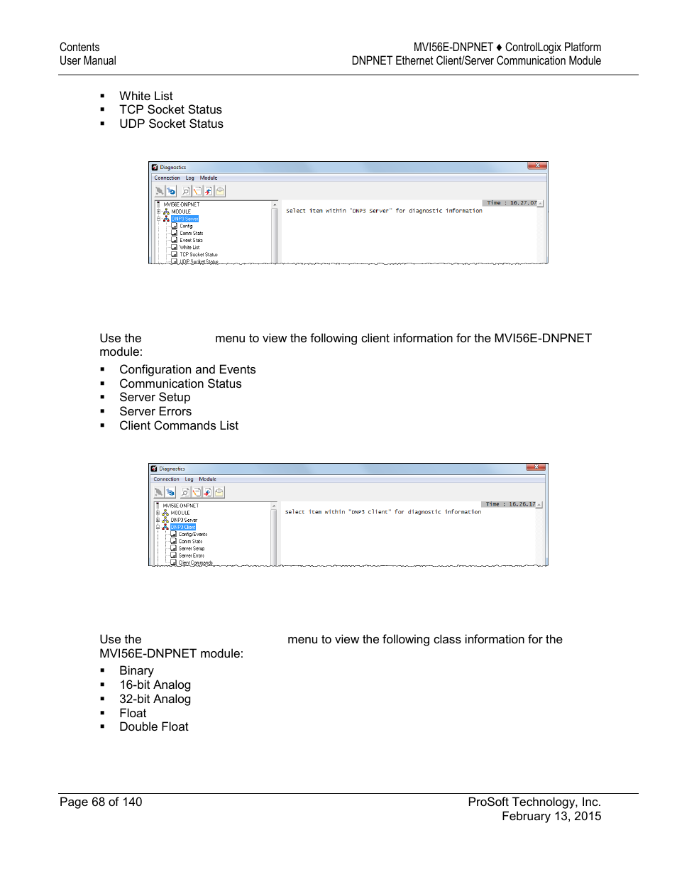 ProSoft Technology MVI56E-DNPNET User Manual | Page 68 / 140