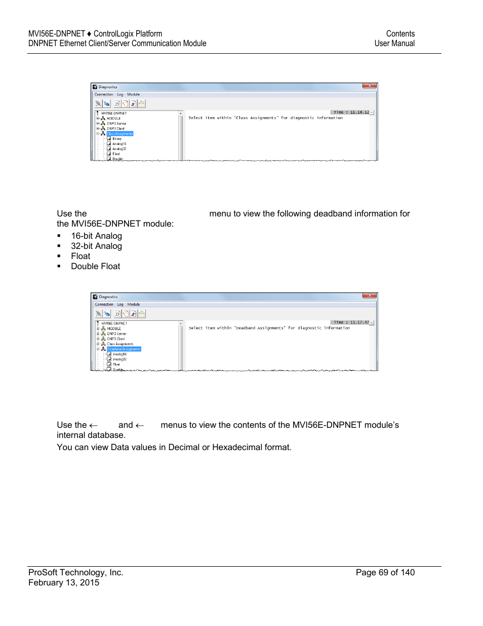 ProSoft Technology MVI56E-DNPNET User Manual | Page 69 / 140