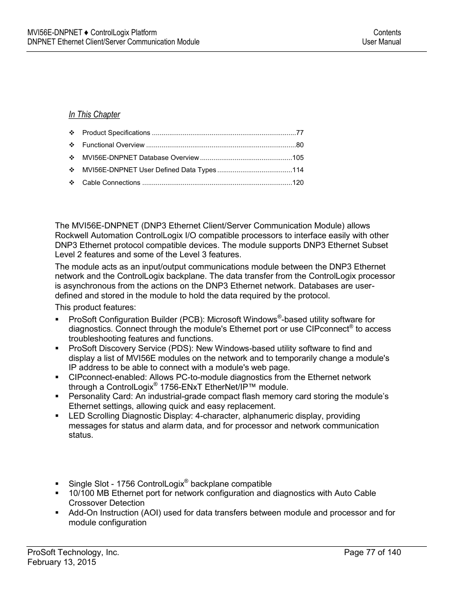 4reference | ProSoft Technology MVI56E-DNPNET User Manual | Page 77 / 140