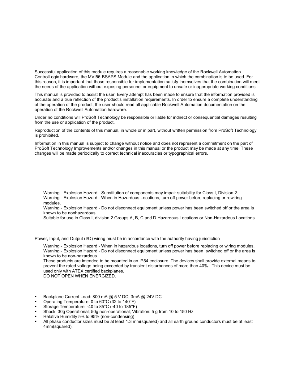 Please read this notice | ProSoft Technology MVI56-BSAPS User Manual | Page 2 / 83