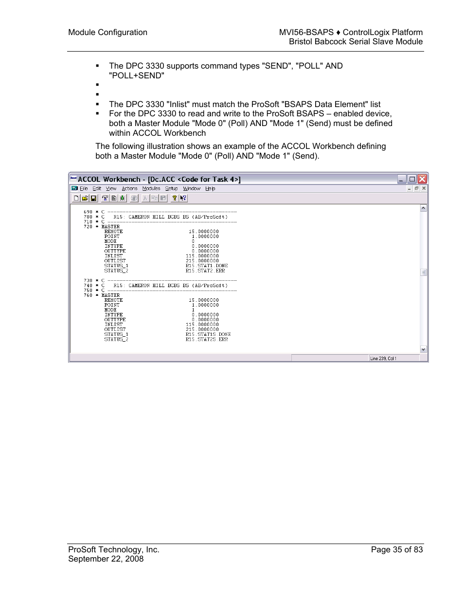 ProSoft Technology MVI56-BSAPS User Manual | Page 35 / 83