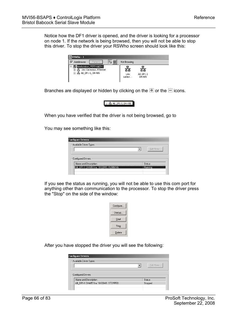 ProSoft Technology MVI56-BSAPS User Manual | Page 66 / 83