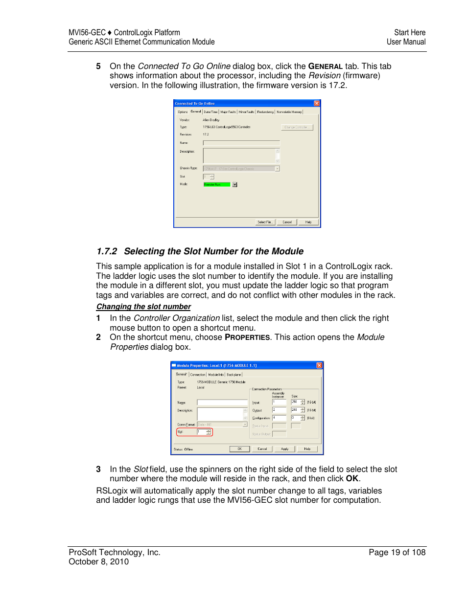 ProSoft Technology MVI56-GEC User Manual | Page 19 / 108