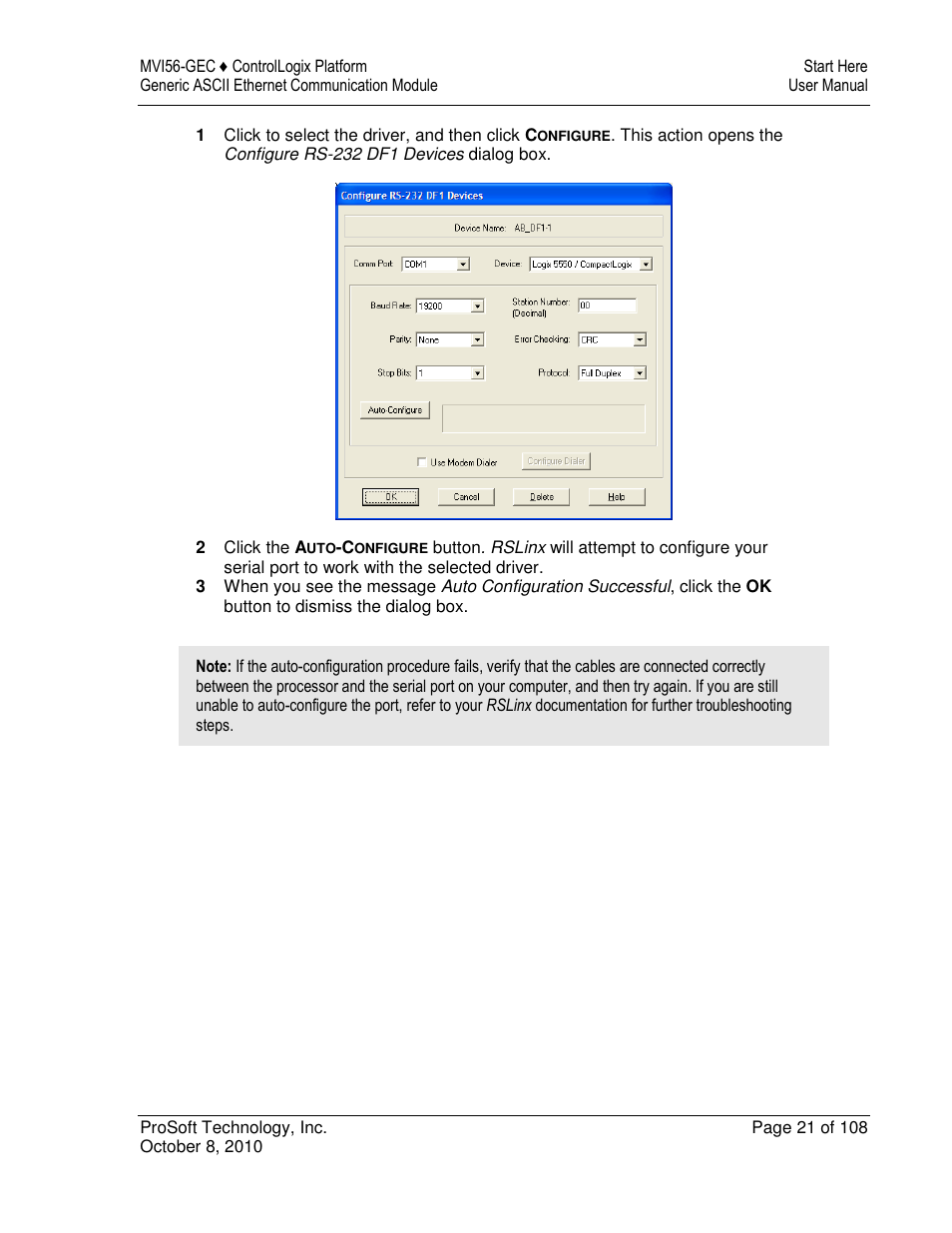 ProSoft Technology MVI56-GEC User Manual | Page 21 / 108