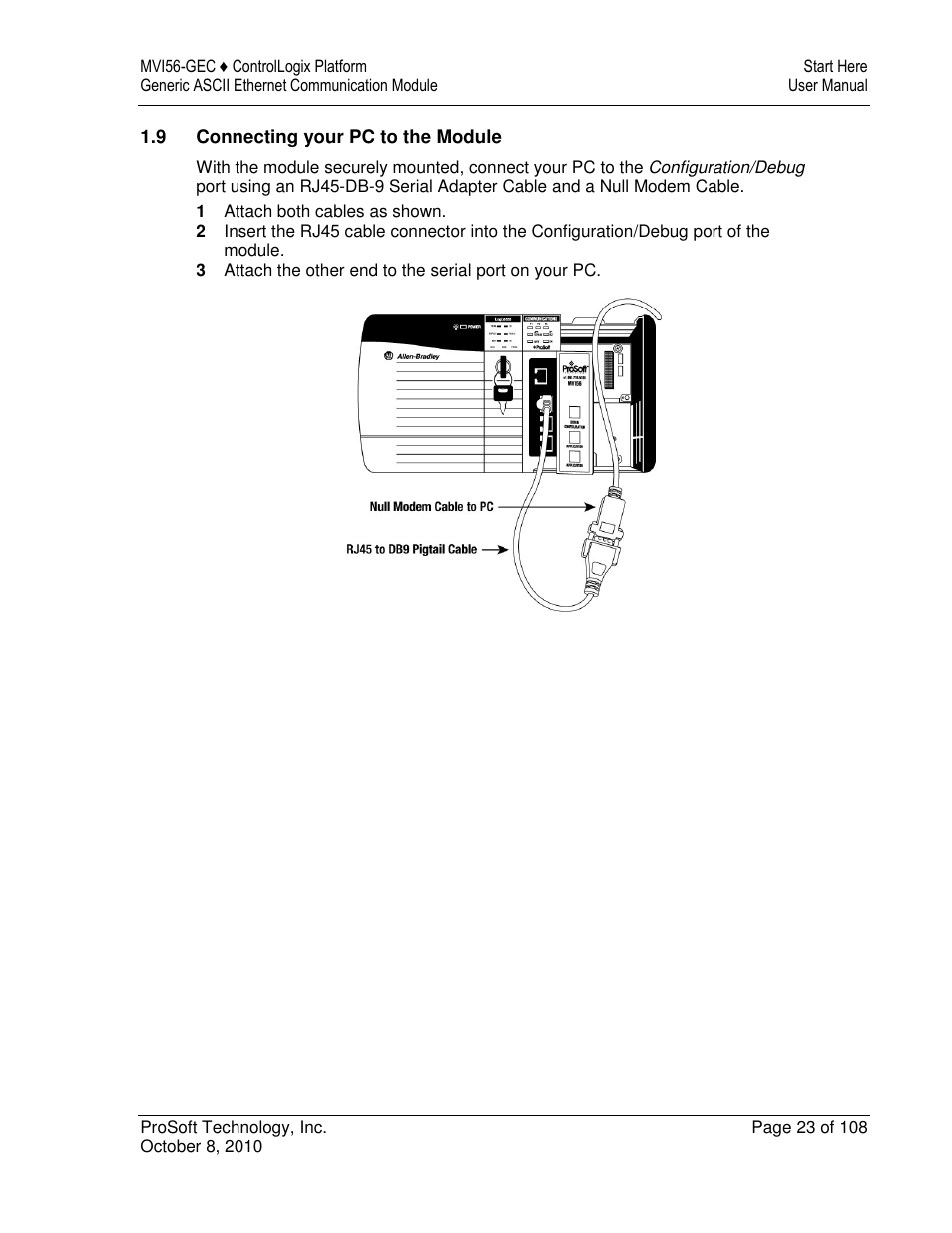 ProSoft Technology MVI56-GEC User Manual | Page 23 / 108