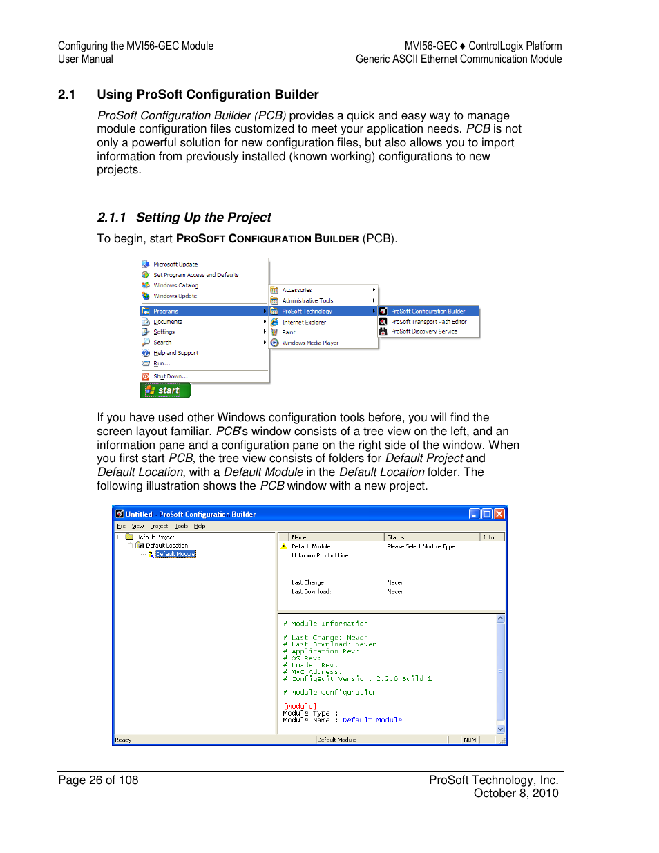 ProSoft Technology MVI56-GEC User Manual | Page 26 / 108