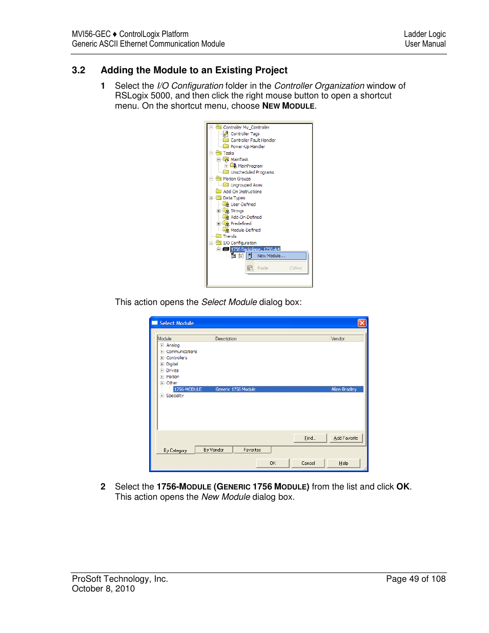 ProSoft Technology MVI56-GEC User Manual | Page 49 / 108