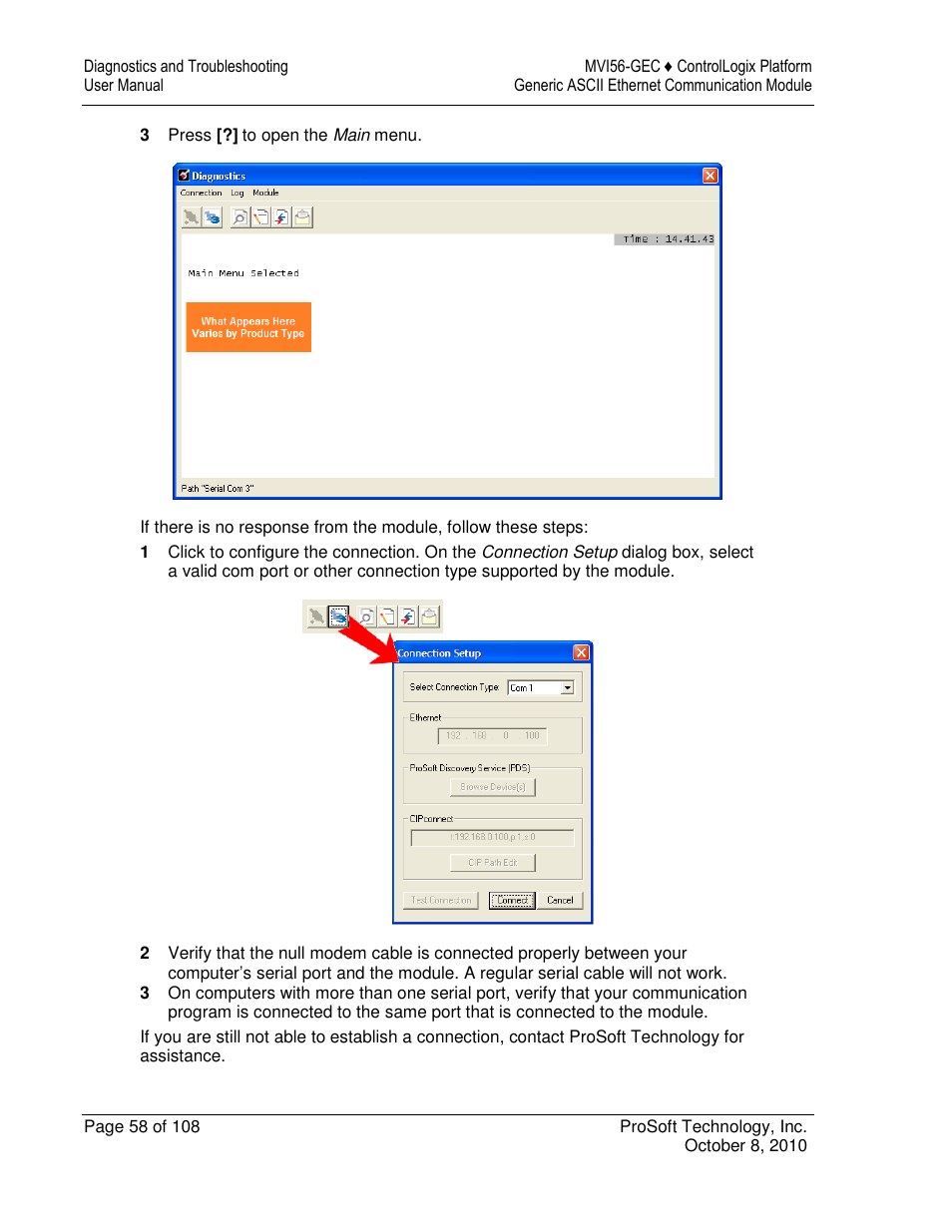 ProSoft Technology MVI56-GEC User Manual | Page 58 / 108