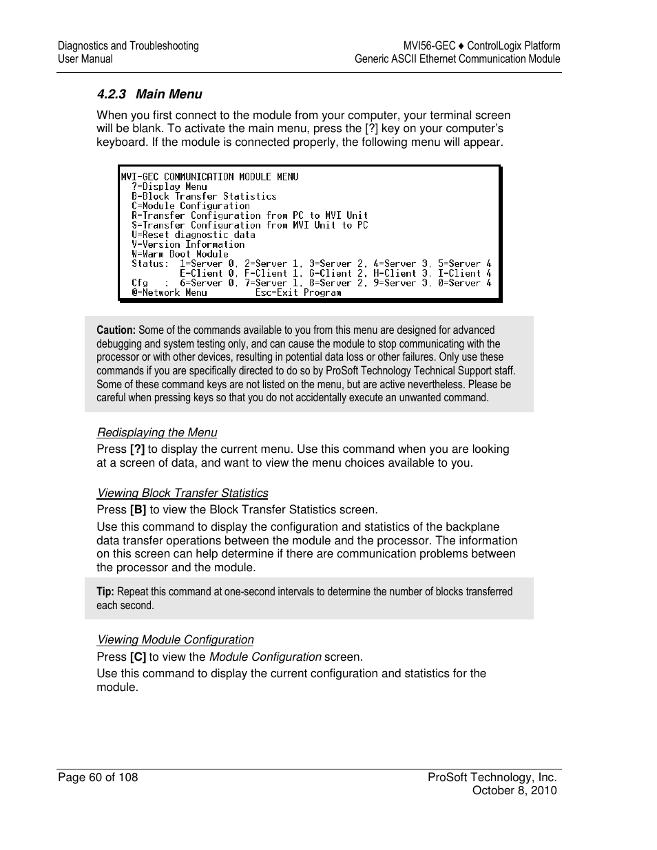 ProSoft Technology MVI56-GEC User Manual | Page 60 / 108