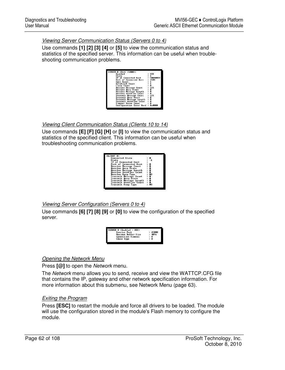 ProSoft Technology MVI56-GEC User Manual | Page 62 / 108