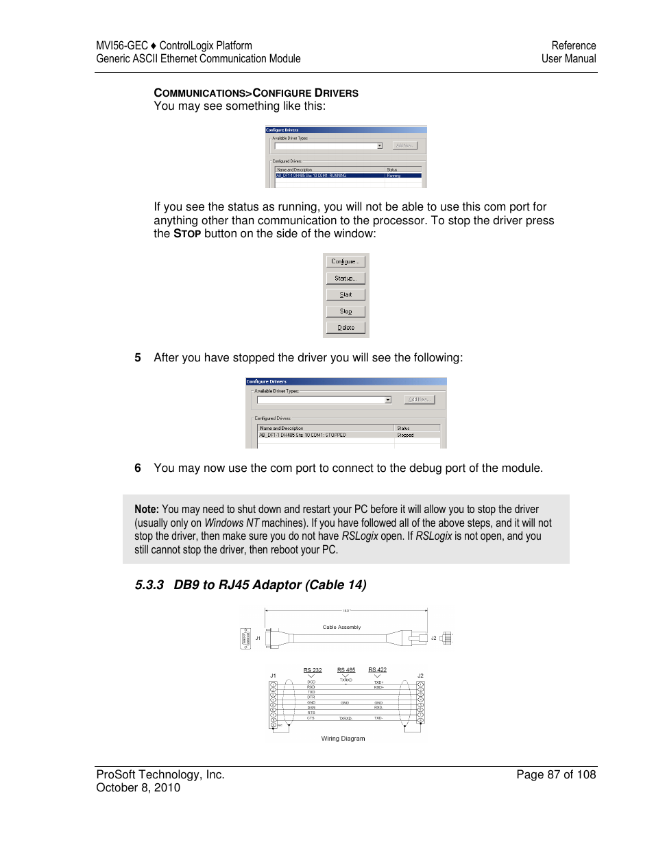 ProSoft Technology MVI56-GEC User Manual | Page 87 / 108