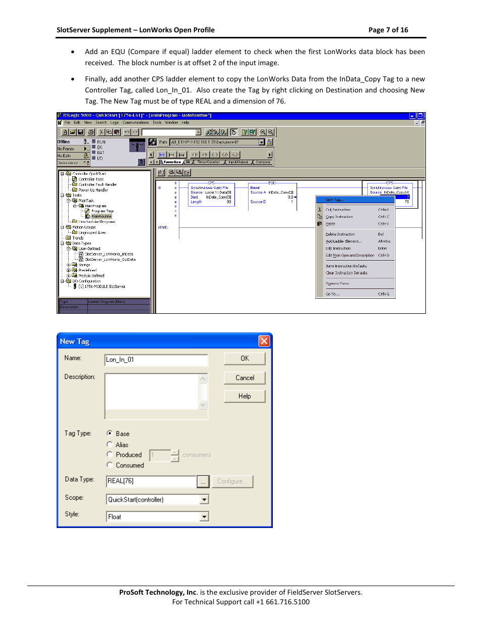 ProSoft Technology PS56-LON-001 User Manual | Page 7 / 16
