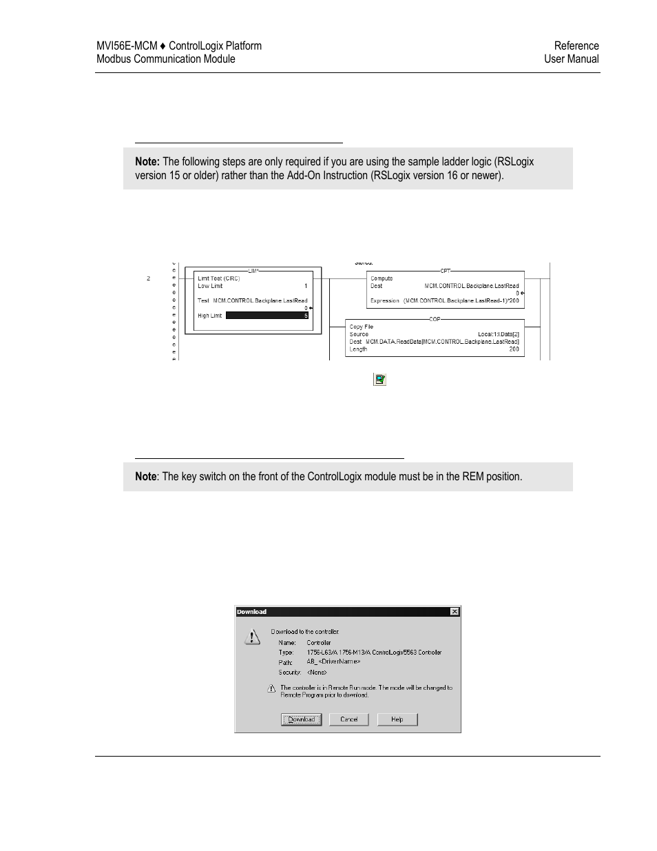 ProSoft Technology MVI56E-MCM/MCMXT User Manual | Page 185 / 199