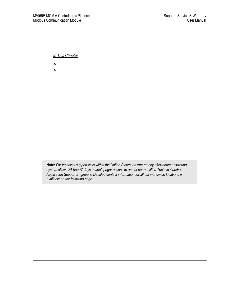 7support, service & warranty | ProSoft Technology MVI56E-MCM/MCMXT User Manual | Page 195 / 199
