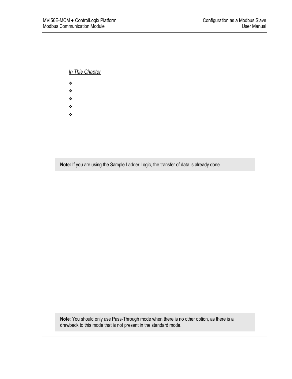 3configuration as a modbus slave | ProSoft Technology MVI56E-MCM/MCMXT User Manual | Page 57 / 199