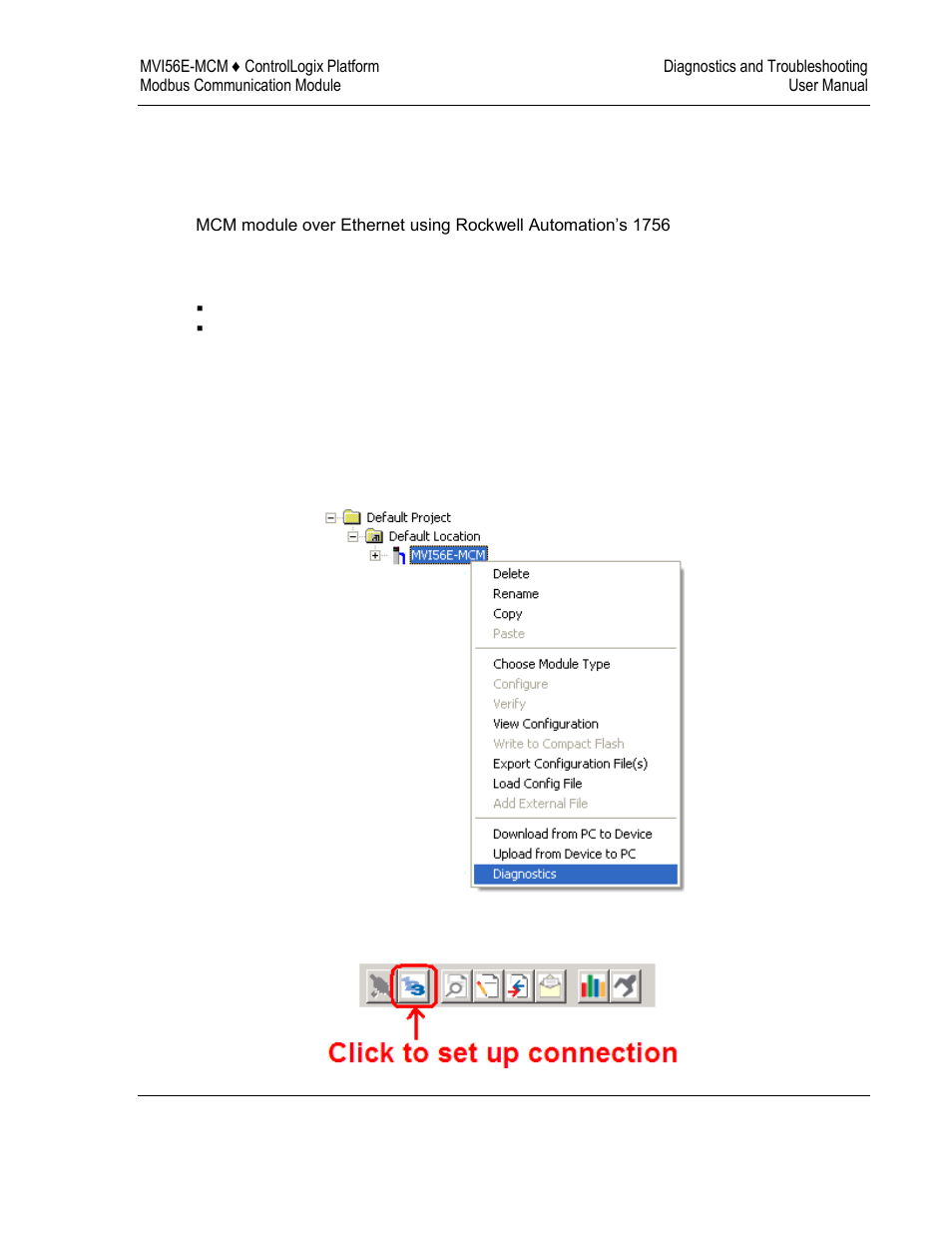 Connecting your pc to the module | ProSoft Technology MVI56E-MCM/MCMXT User Manual | Page 83 / 199