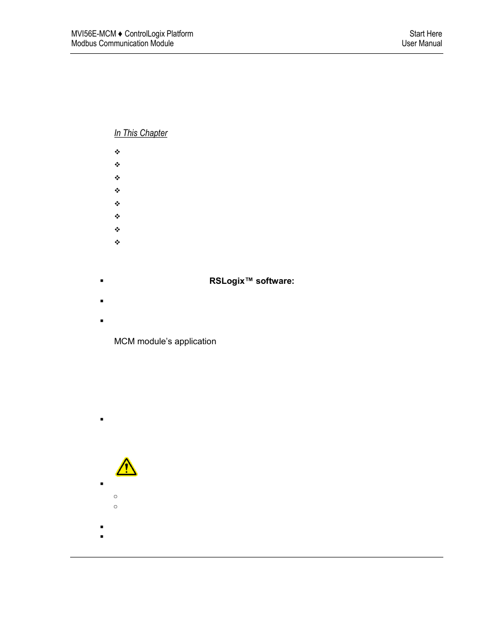 1start here | ProSoft Technology MVI56E-MCM/MCMXT User Manual | Page 9 / 199