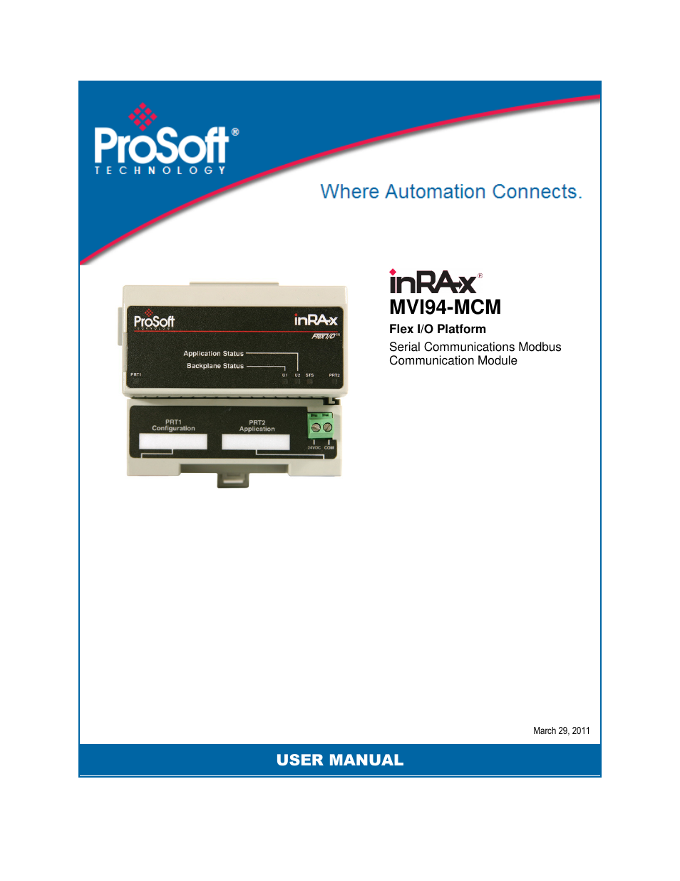 ProSoft Technology MVI94-MCM-MHI User Manual | 109 pages