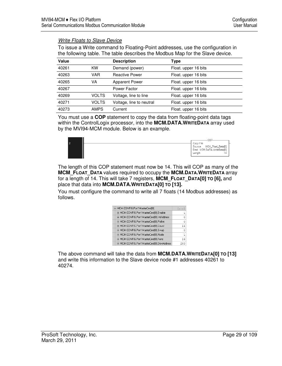 ProSoft Technology MVI94-MCM-MHI User Manual | Page 29 / 109