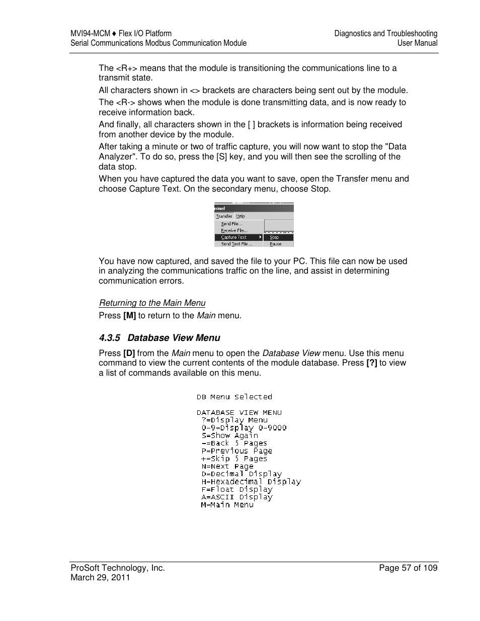 ProSoft Technology MVI94-MCM-MHI User Manual | Page 57 / 109