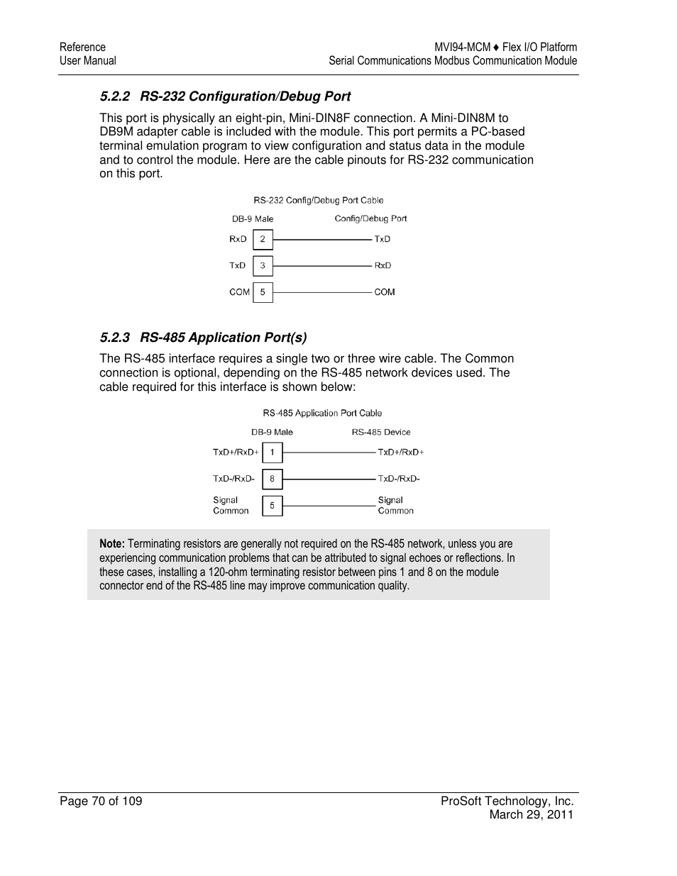 ProSoft Technology MVI94-MCM-MHI User Manual | Page 70 / 109