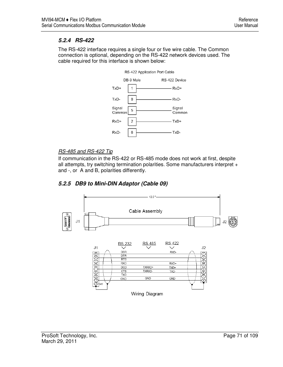 ProSoft Technology MVI94-MCM-MHI User Manual | Page 71 / 109