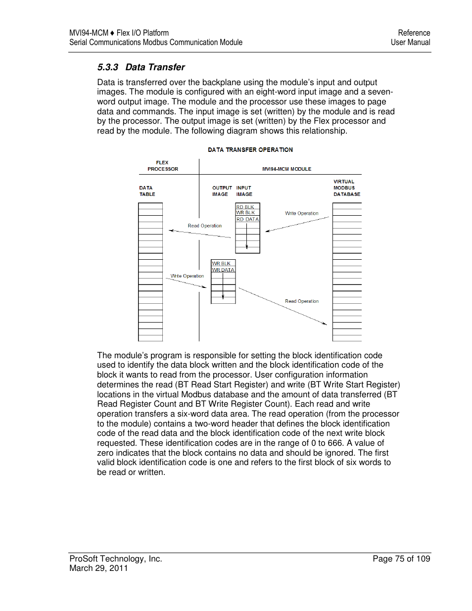 ProSoft Technology MVI94-MCM-MHI User Manual | Page 75 / 109