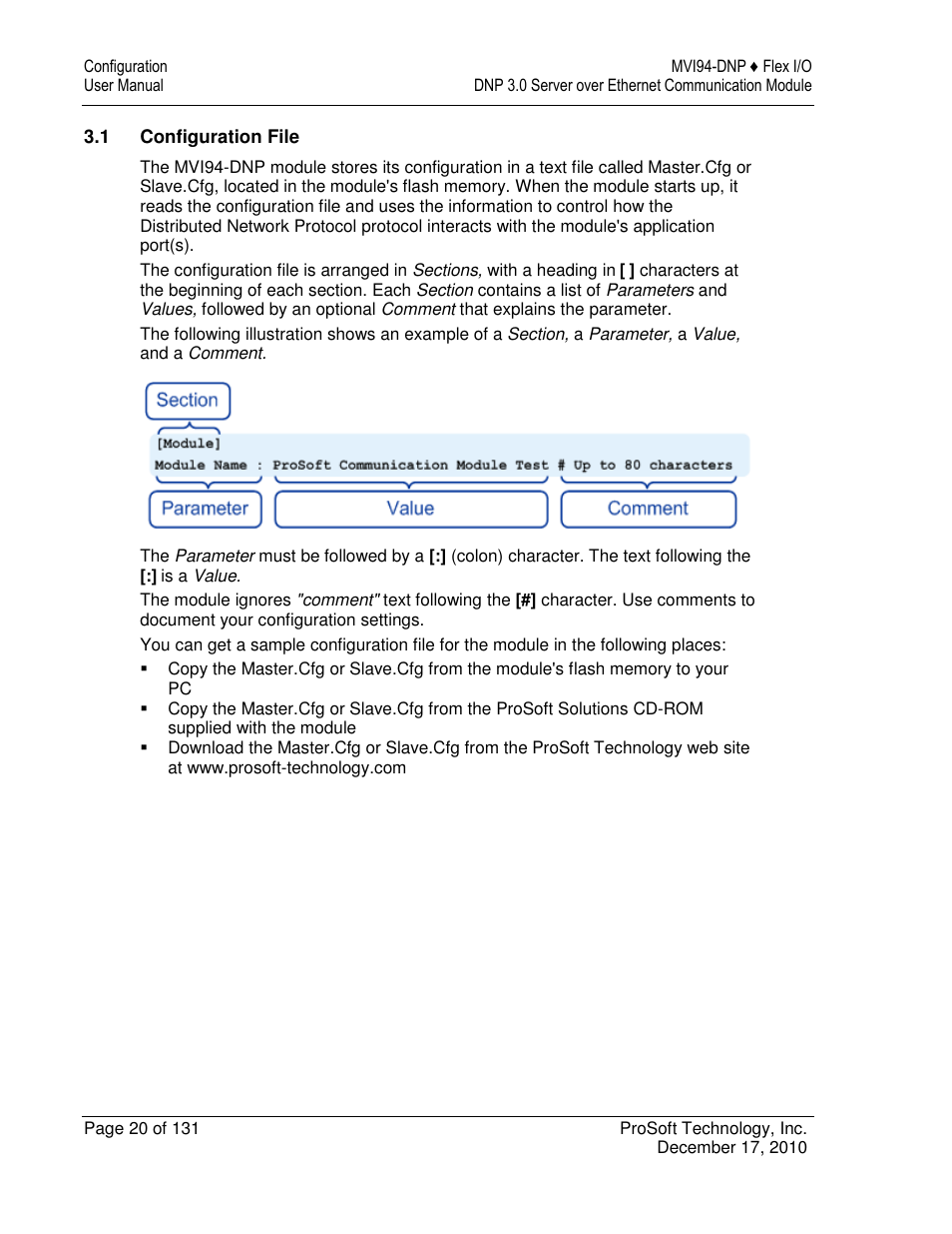 ProSoft Technology MVI94-DNP User Manual | Page 20 / 131