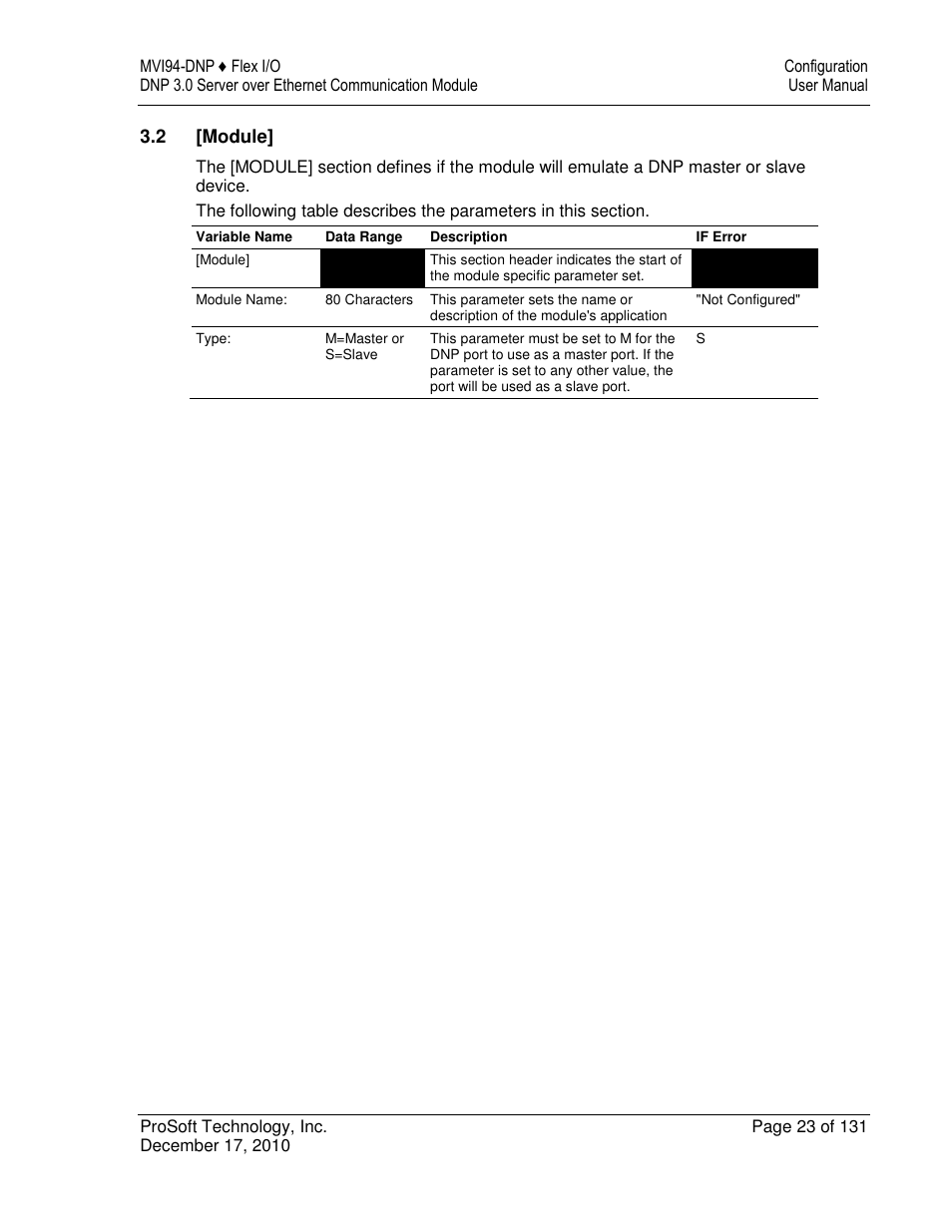 ProSoft Technology MVI94-DNP User Manual | Page 23 / 131