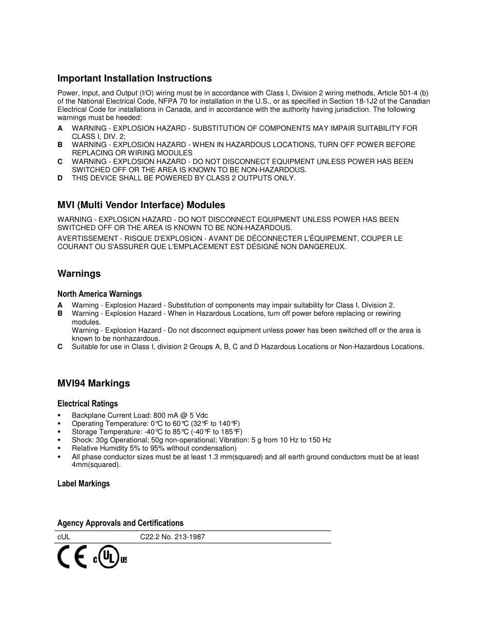 ProSoft Technology MVI94-DNP User Manual | Page 3 / 131