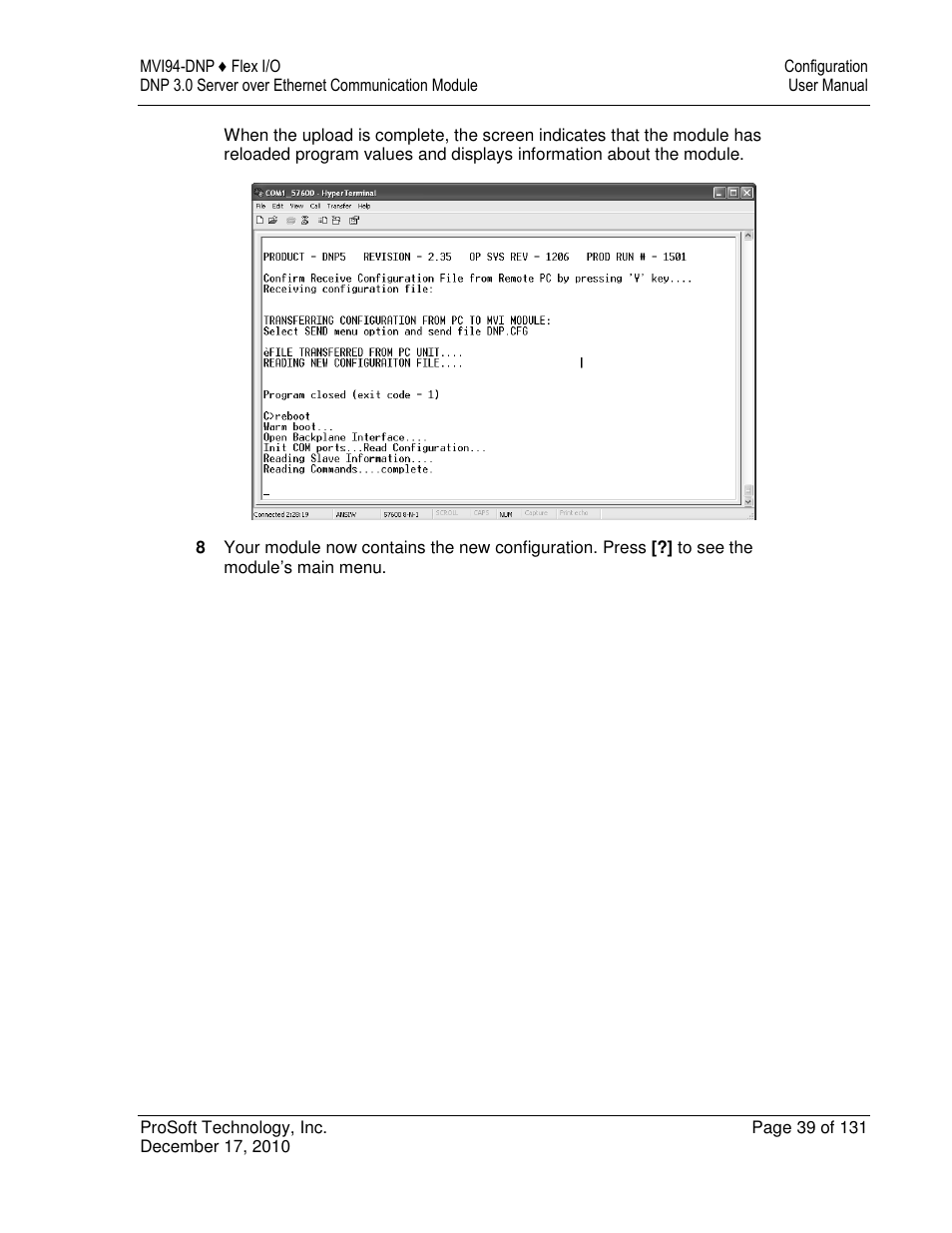 ProSoft Technology MVI94-DNP User Manual | Page 39 / 131
