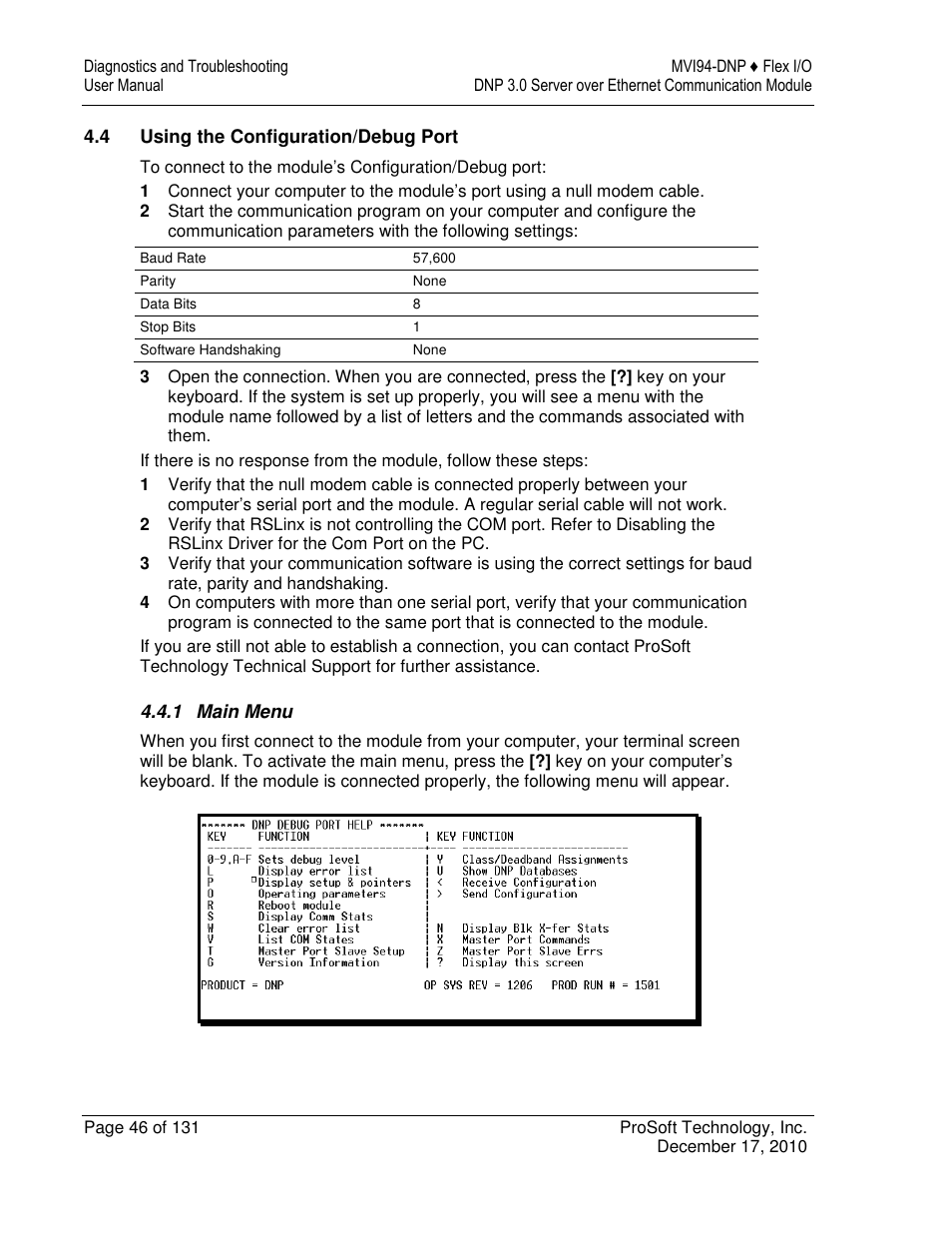 ProSoft Technology MVI94-DNP User Manual | Page 46 / 131