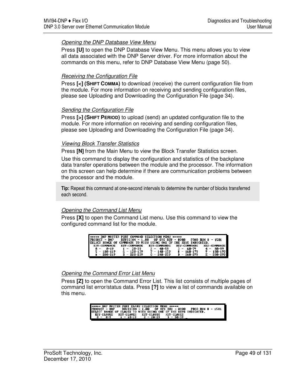 ProSoft Technology MVI94-DNP User Manual | Page 49 / 131