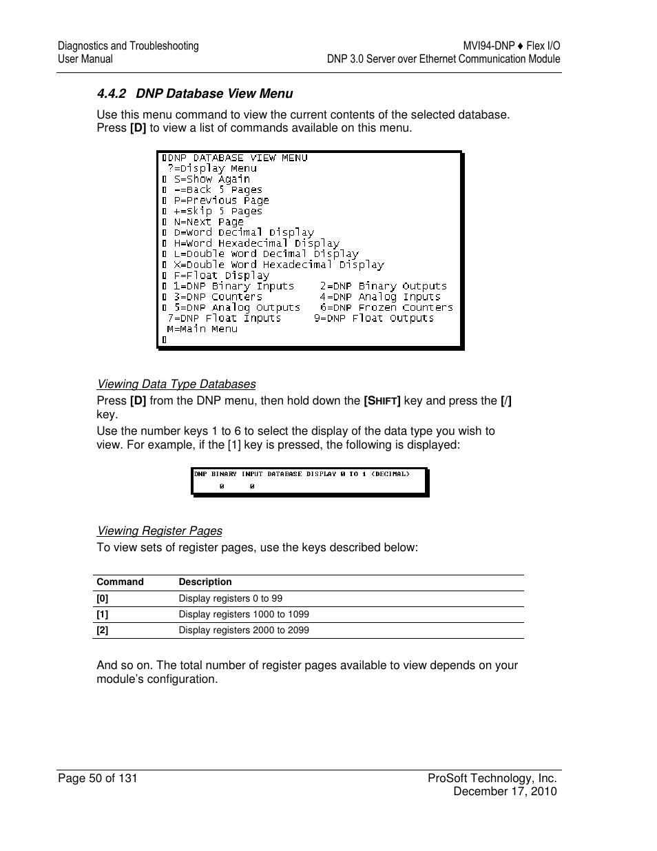 ProSoft Technology MVI94-DNP User Manual | Page 50 / 131