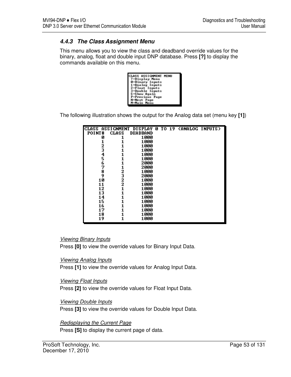 ProSoft Technology MVI94-DNP User Manual | Page 53 / 131
