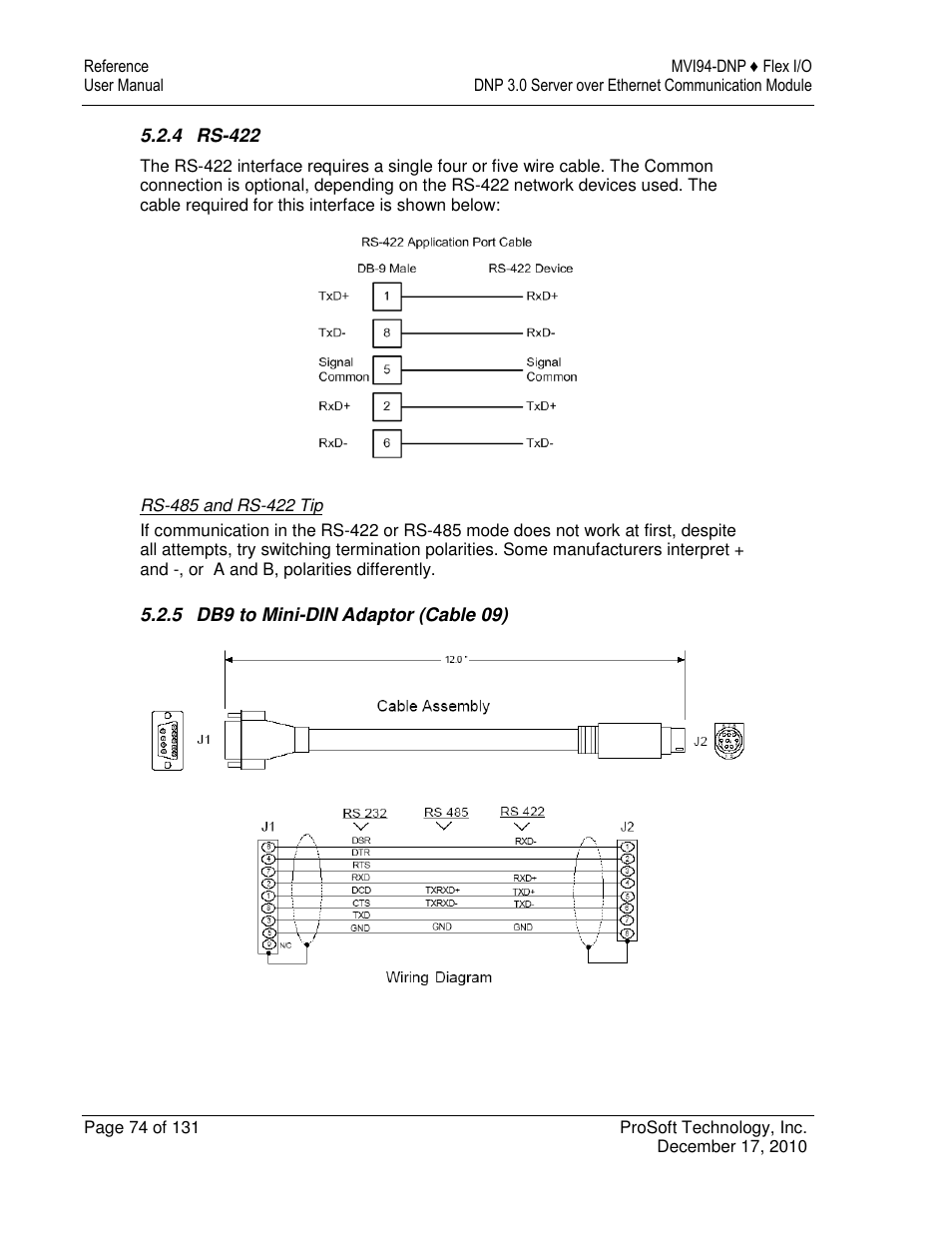ProSoft Technology MVI94-DNP User Manual | Page 74 / 131