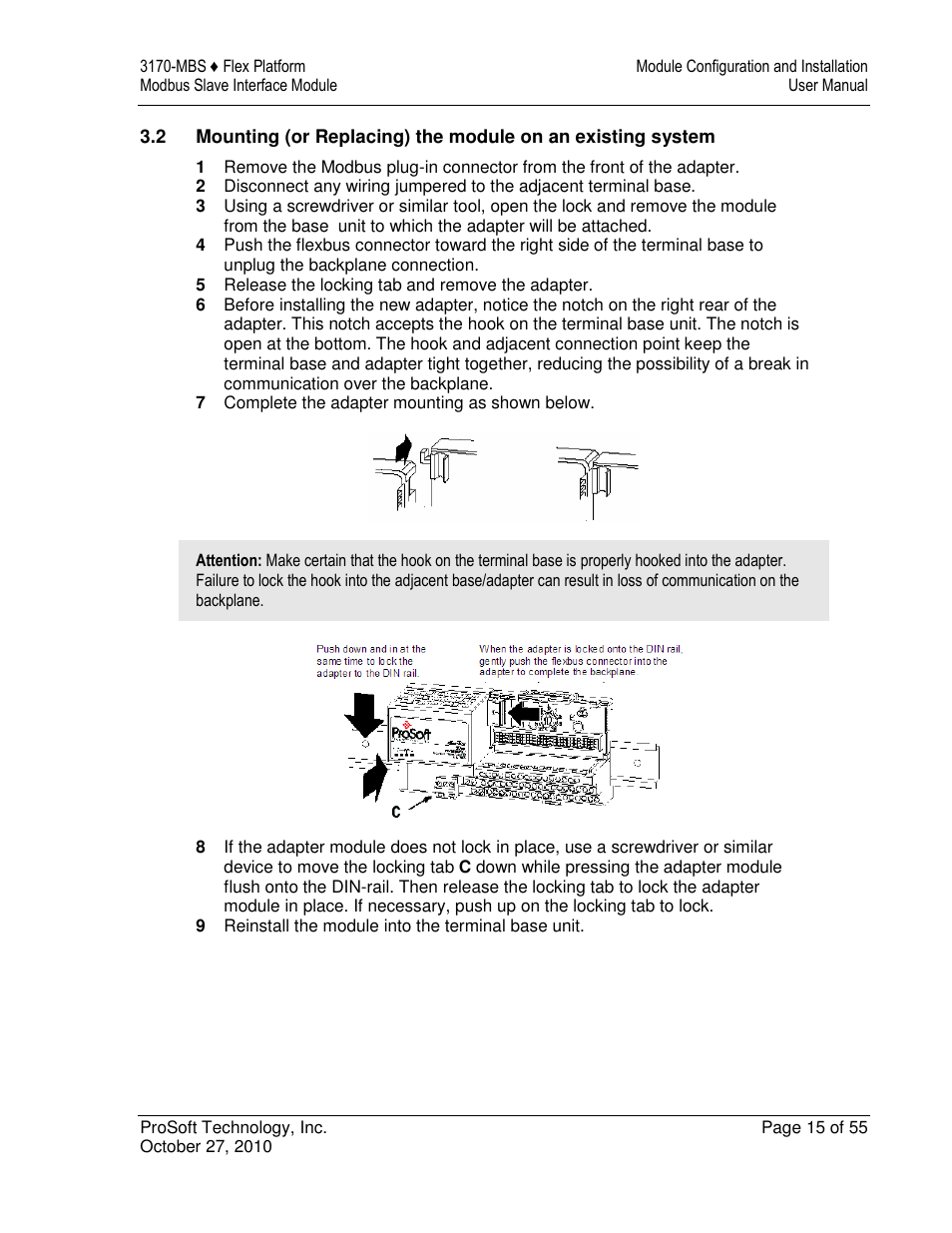 ProSoft Technology 3170-MBS User Manual | Page 15 / 55