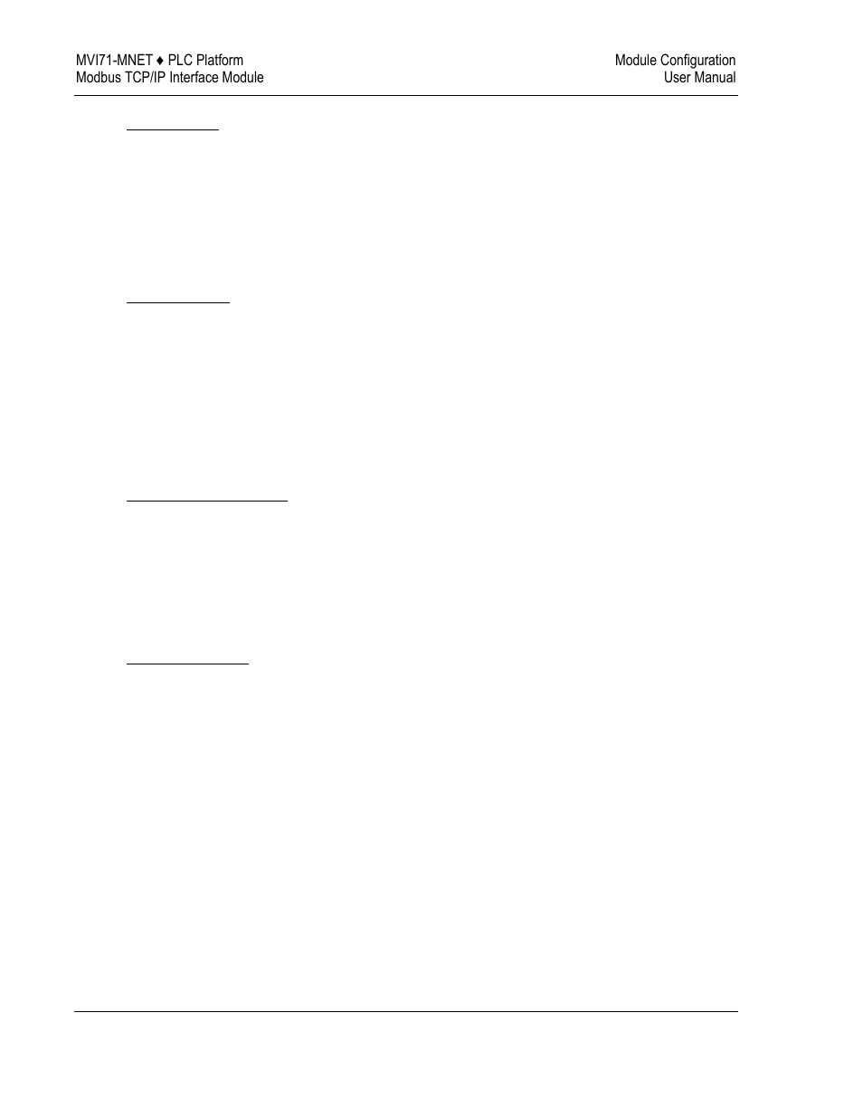 Output offset, Bit input offset, Holding register offset | Word input offset | ProSoft Technology MVI71-MNET User Manual | Page 38 / 109