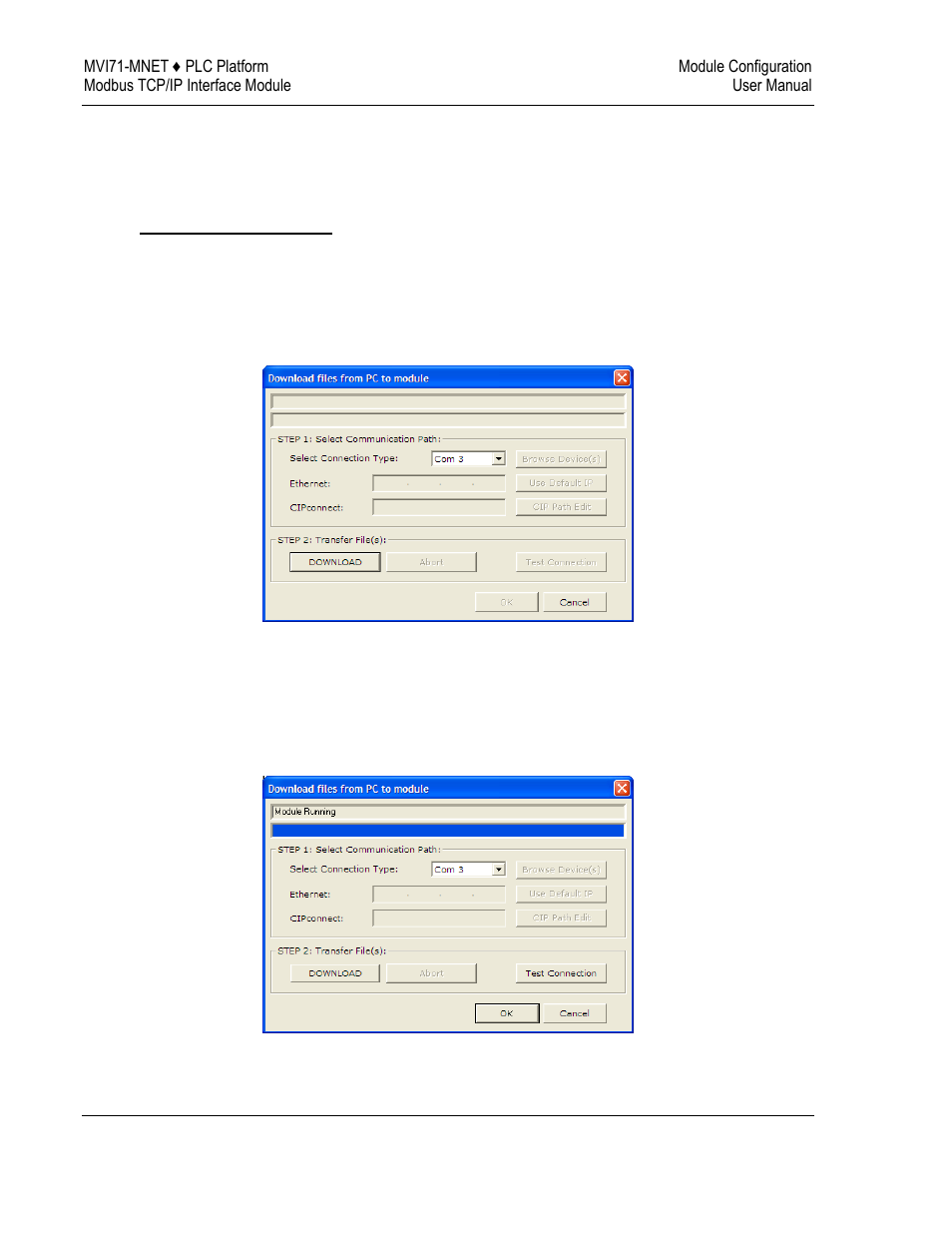 Download the project to the module, To download the project file | ProSoft Technology MVI71-MNET User Manual | Page 40 / 109