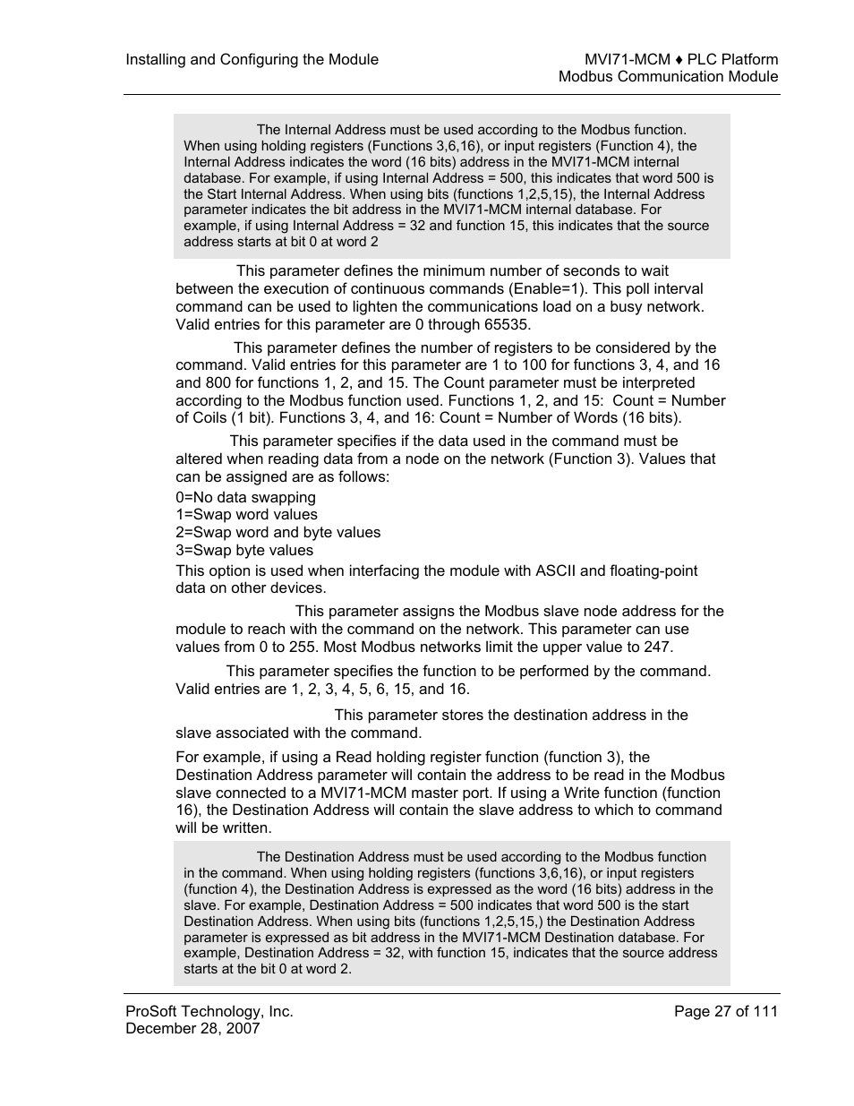ProSoft Technology MVI71-MCM User Manual | Page 27 / 111